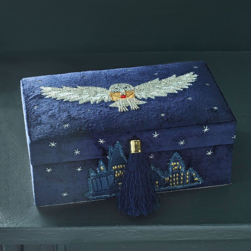 Harry Potter Beaded Velvet Jewellery Boxes
